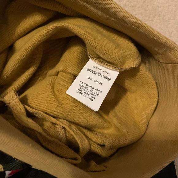 Bape OG Yellow Camo Sweatpants / Joggers - Picture 5 of 6